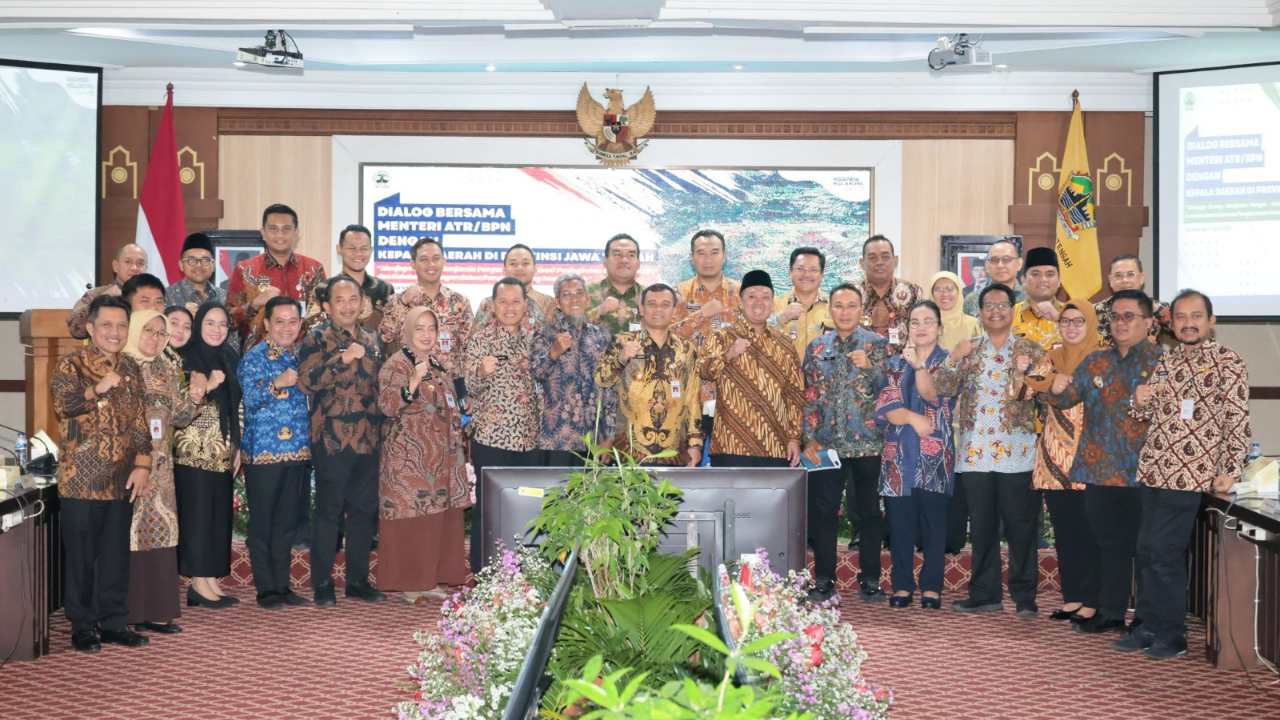 Dialog Bersama Kepala Daerah Se-Jawa Tengah, Menteri Nusron Paparkan Peran Pemda